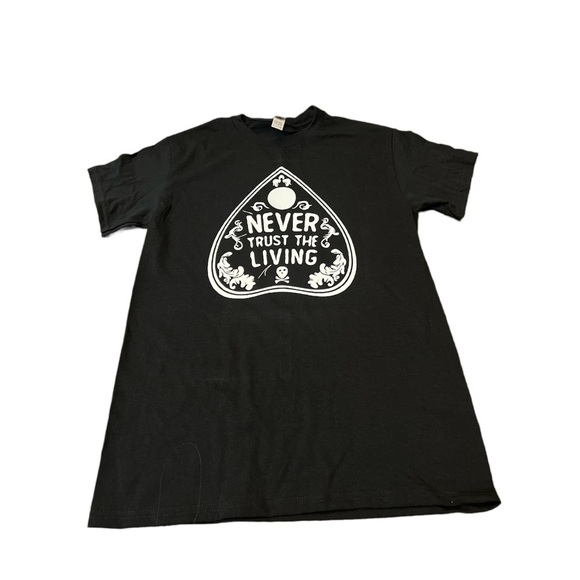 Halloween T-shirt quija planchette goth horror scary men’s Small black custom - Picture 1 of 5